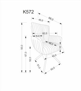 Scaun K 572 Gri - Img 12