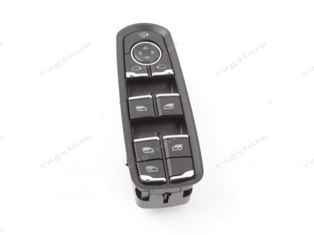 Panou comanda / Comutator geamuri electrice Negru Mat / Crom Porsche Cayenne