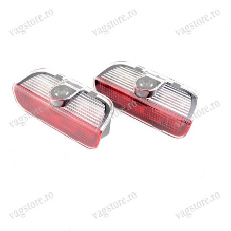 Set Lampi lumini avertizare portiera deschisa cu proiectare Logo VW