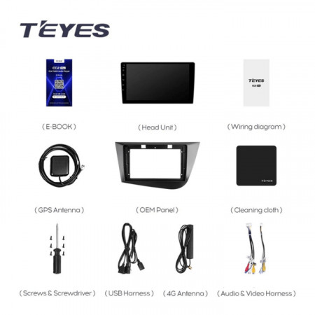 Navigatie Auto Teyes CC3 360° Seat Leon 2 2005-2012 6+128GB 9&quot; QLED Octa-core 1.8Ghz, Android 4G Bluetooth 5.1 DSP - Img 7
