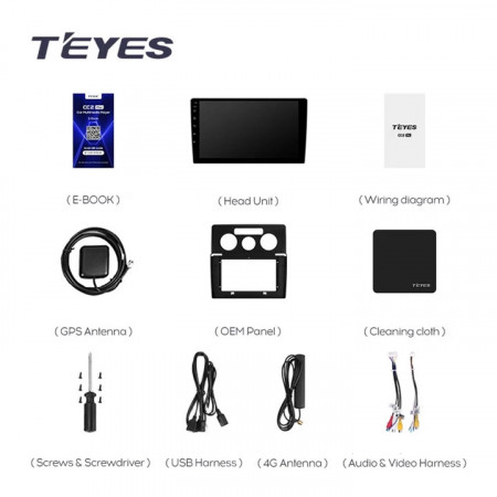 Navigatie Auto Teyes CC3 2K 360° Volkswagen Caddy 3 2004-2010 6+128GB 10.36&quot;&quot; QLED Octa-core 2Ghz&quot;,&quot; Android 4G Bluetooth 5.1 DSP - Img 6