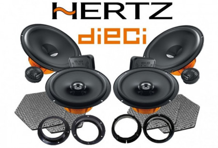 Pachet difuzoare auto Hertz Dieci, Unitate multimedia NavPro P600G si camera marsarier dedicate VW Passat - Img 2