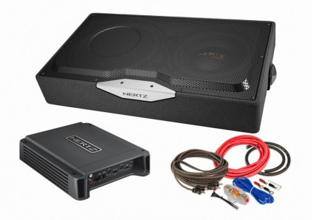 Pachet Subwoofer auto Hertz EBX F20.5 + Amplificator Hertz HCP 2 + Kit de cabluri complet