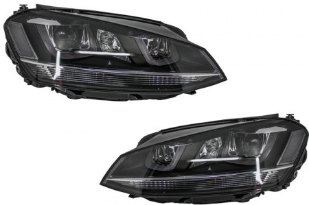 Set Faruri Lupa Retrofit Xenon si Led DRL VW Golf VII 5G