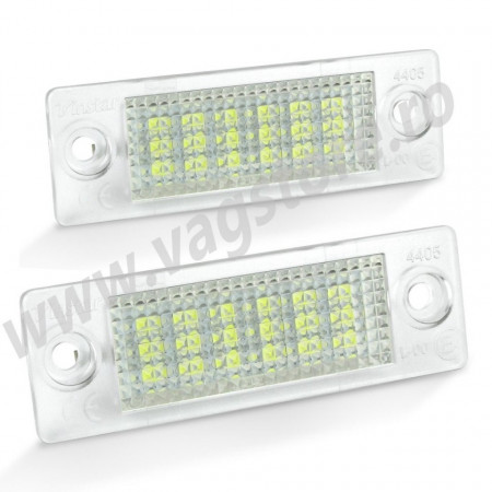Set 2 lampi led 6000k Canbus / fara eroare numar inmatriculare VW Golf 5 / Passat Combi / Jetta MK5 / Caddy