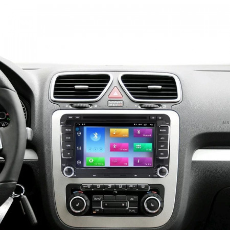 Navigatie V510S Android 9.1 2Gb RAM memorie interna 32Gb WIFI USB GPS pentru VW CC Touran Tiguan - Img 2