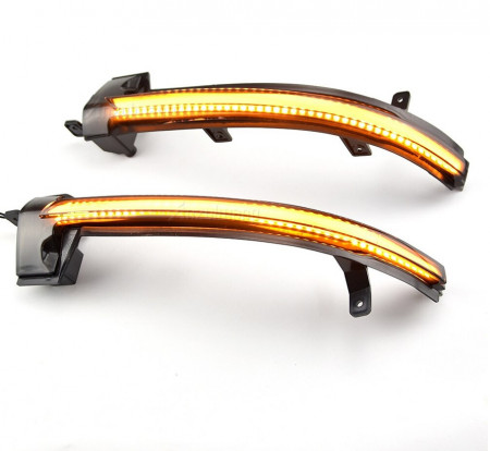 Set semnalizare dinamica secventiala in oglinda pentru VW Touareg 7P - Img 2