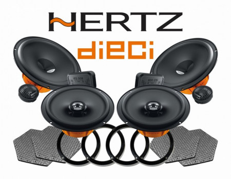 Pachetul de difuzoare auto Hertz Dieci este compatibil Skoda Octavia 3 / 5E