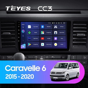 Navigatie Auto Teyes CC3 2K Volkswagen Transporter T6 2015-2020 6+128GB 9.5" QLED Octa-core 2Ghz, Android 4G Bluetooth 5.1 DSP - Img 2