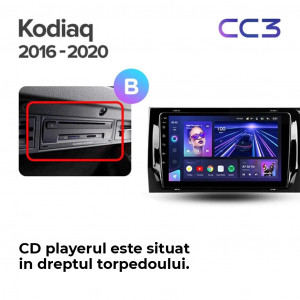 Navigatie Auto Teyes CC3L Skoda Kodiaq 2017-2021 4+32GB 9"" IPS Octa-core 1.6Ghz"," Android 4G Bluetooth 5.1 DSP - Img 8