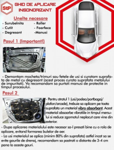 Insonorizant Premium auto STP Black Silver Shop Pack, 1,8mm, 0,8m2 - Img 5