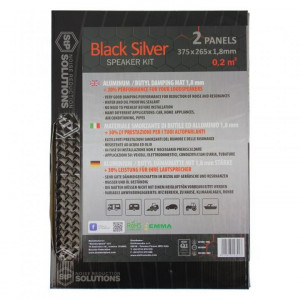 Insonorizant Premium auto STP Black Silver Speaker Kit, 1,8mm, 0,2m2