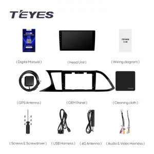 Navigatie Auto Teyes X1 WiFi Seat Leon 3 2012-2020 2+32GB 9" IPS Quad-core 1.3Ghz, Android Bluetooth 5.1 DSP - Img 8