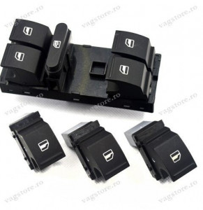 Set Butoane Geamuri Electrice culoare negru pentru VW Golf Jetta Touran Tiguan Touareg
