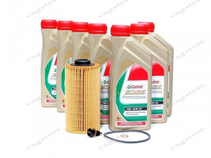 Ulei CASTROL + Filtru Ulei MANN 1.9 TDI BKC, BJB, BLS, BXE 77KW 105CP