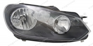 Far VW GOLF 6 MK6 fundal negru parte montare Dreapta