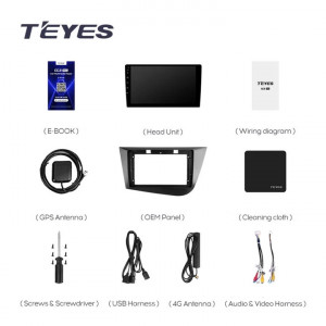 Navigatie Auto Teyes CC3 2K 360° Seat Leon 2 2005-2012 6+128GB 9.5"" QLED Octa-core 2Ghz"," Android 4G Bluetooth 5.1 DSP - Img 6
