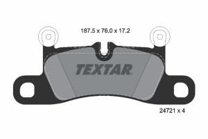 Set placute frana spate TEXTAR Vw Touareg, Porsche Cayenne, - Img 2