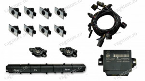 Kit Retrofit Original Senzori parcare Audi Parking System Fata Spate AUDI A6 4G0 cu buton 4G0927137K
