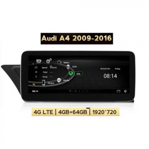Unitate multimedia cu Android 10 WIFI Bluetooth 4G si GPS pentru Audi A4 B8