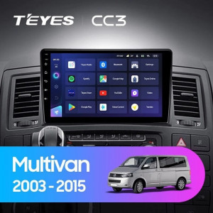 Navigatie Auto Teyes CC3 2K Volkswagen Multivan T5 2003-2015 6+128GB 9.5" QLED Octa-core 2Ghz, Android 4G Bluetooth 5.1 DSP - Img 2