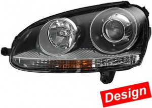 Far Dreapta cu Lupa Golf 5 Jetta Mk5 Versiune GTI
