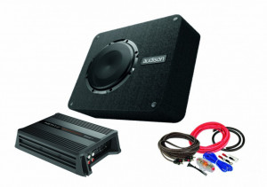 Pachet Subwoofer AUDISON APBX 8 DS + Amplificator Hertz D POWER 1 + kit de cabluri complet