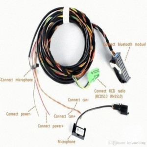 Cablaj Retrofit Bluetooth VW SKODA SEAT cu microfon - Img 2