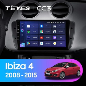 Navigatie Auto Teyes CC3 2K 360° Seat Ibiza 5 2017-2020 6+128GB 9.5"" QLED Octa-core 2Ghz"," Android 4G Bluetooth 5.1 DSP - Img 2