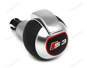 Schimbator Original S3 Piele si Insertie de Aluminiu pentru Cutie Automata