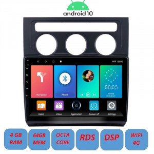 Navigatie Android 10 / 10.1 inch / 4Gb RAM memorie interna 64Gb WIFI USB GPS slot sim 4G pentru VW Touran 2004 - 2010 - Img 3