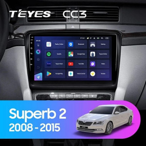 Navigatie Auto Teyes CC3 2K 360° Skoda Superb 2 2008-2015 6+128GB 10.36"" QLED Octa-core 2Ghz"," Android 4G Bluetooth 5.1 DSP - Img 2