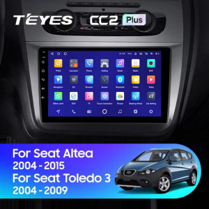 Navigatie Auto Teyes CC3 2K Seat Altea 5P 2004-2015 3+32GB 9.5"" QLED Octa-core 2Ghz"," Android 4G Bluetooth 5.1 DSP - Img 2