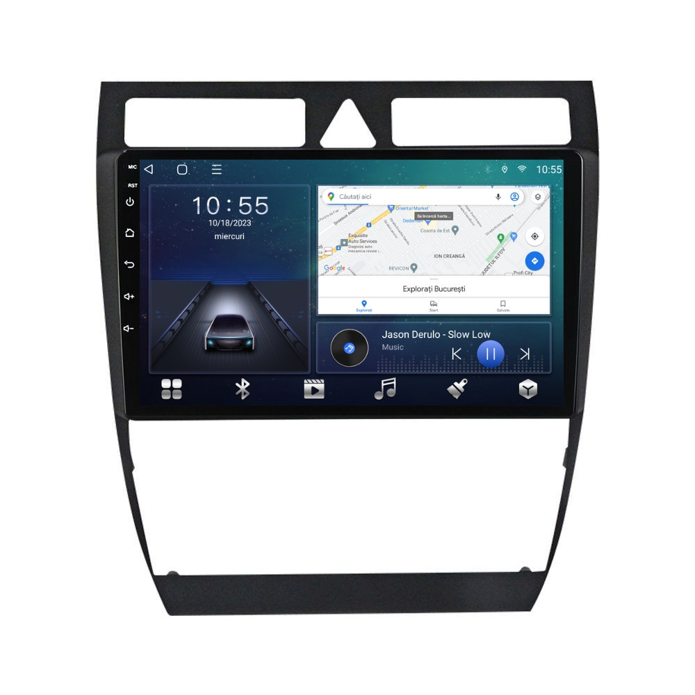 Navigatie dedicata cu Android Audi A6 (C5) 1997 - 2005, 2GB RAM, Radio GPS Dual Zone, Display HD QLED 9