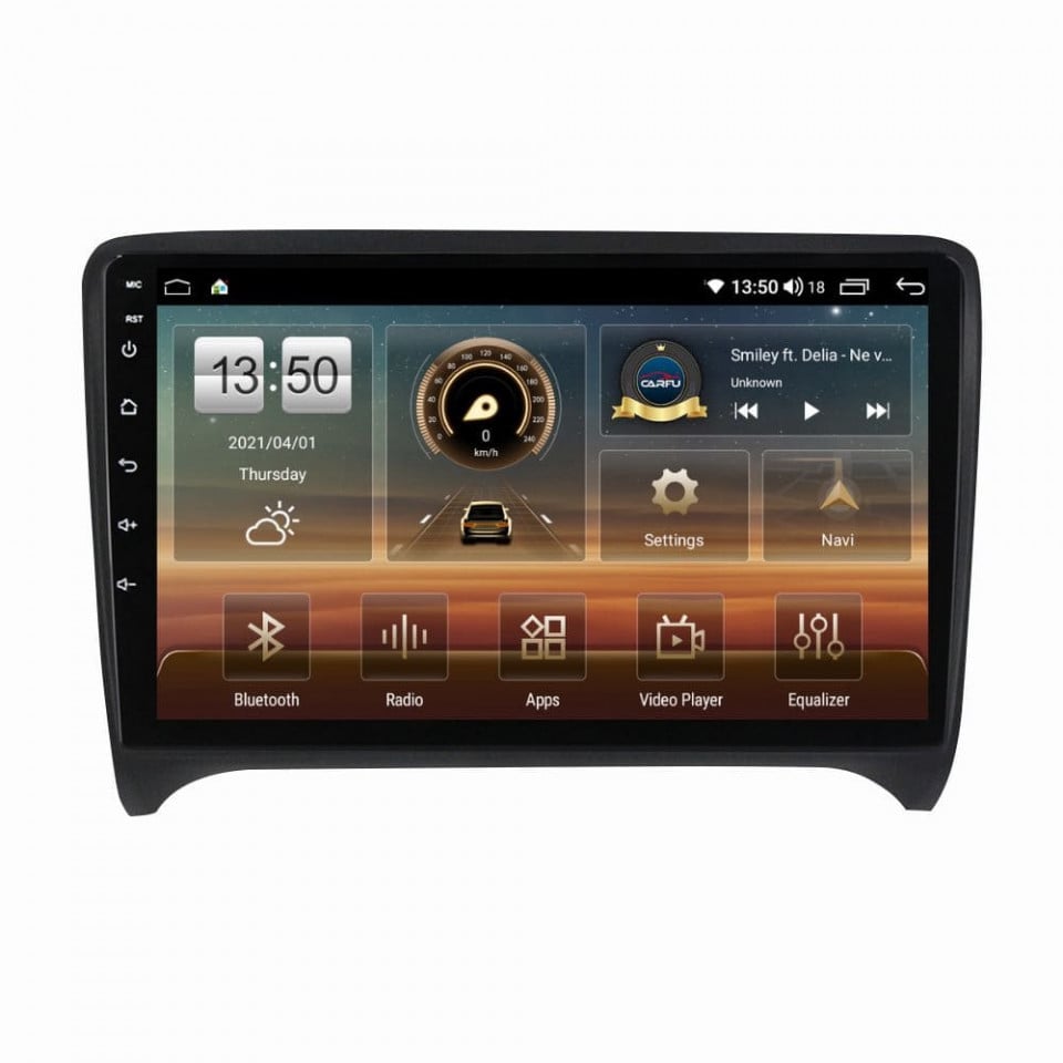 Navigatie dedicata cu Android Audi TT 2006 - 2015, 4GB RAM, Radio GPS Dual Zone, Display HD QLED 9