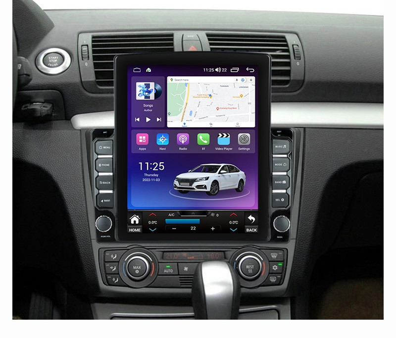 Navigatie dedicata cu Android BMW Seria 1 (E81 / E87) 2007 - 2013, clima automata, 8GB RAM, Radio GPS Dual Zone, Touchscreen IPS 9.7