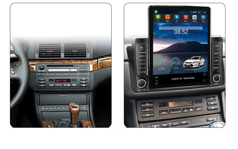 Navigatie dedicata cu Android BMW Seria 3 (E46) 1997 - 2005, 1GB RAM, Radio GPS Dual Zone, Touchscreen IPS 9.7