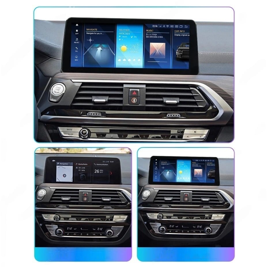 Navigatie dedicata cu Android BMW X4 (G02) 2018 - 2021 cu navigatie NBT EVO, 6GB RAM, Radio GPS Dual Zone, Display QLED 12.3