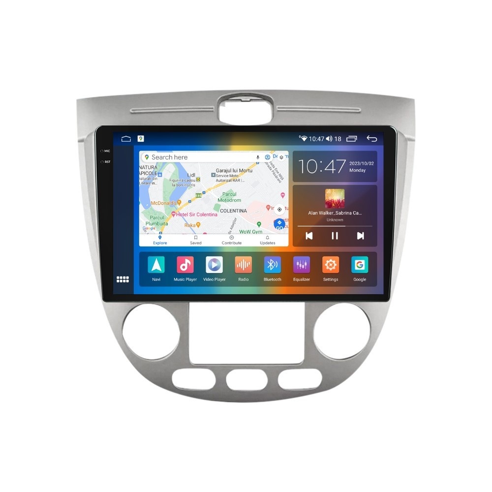 Navigatie dedicata cu Android Chevrolet Lacetti 2003 - 2010, 8GB RAM, Radio GPS Dual Zone, Display 2K QLED 9.5