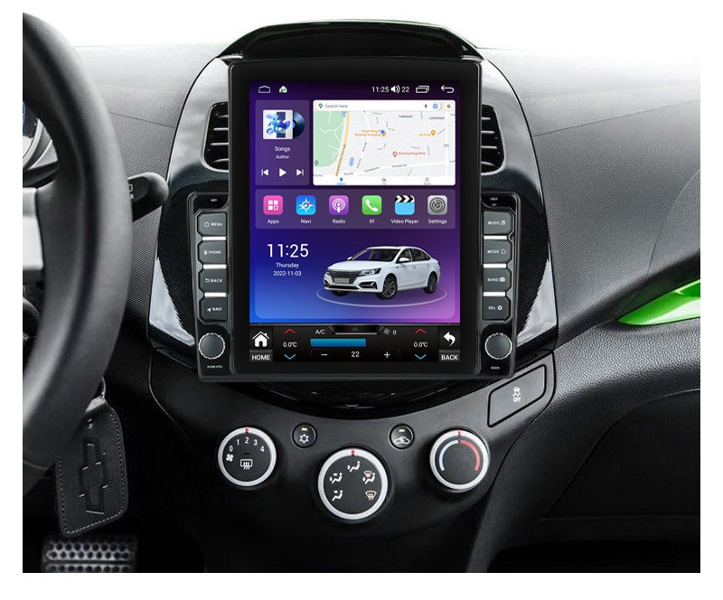 Navigatie dedicata cu Android Chevrolet Spark 2009 - 2015, 4GB RAM, Radio GPS Dual Zone, Touchscreen IPS 9.7