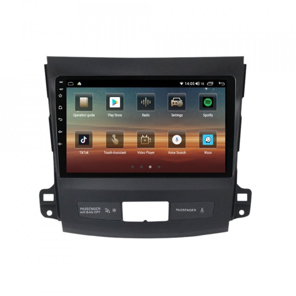 Navigatie dedicata cu Android Citroen C-Crosser 2007 - 2012, 4GB RAM, Radio GPS Dual Zone, Display HD QLED 9