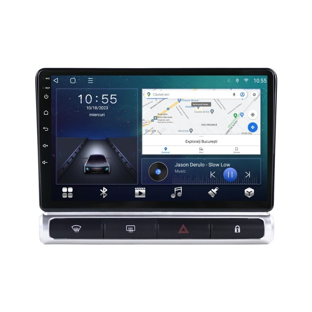 Navigatie dedicata cu Android Citroen C3 Aircross I 2017 - 2023, 3GB RAM, Radio GPS Dual Zone, Display HD QLED 9