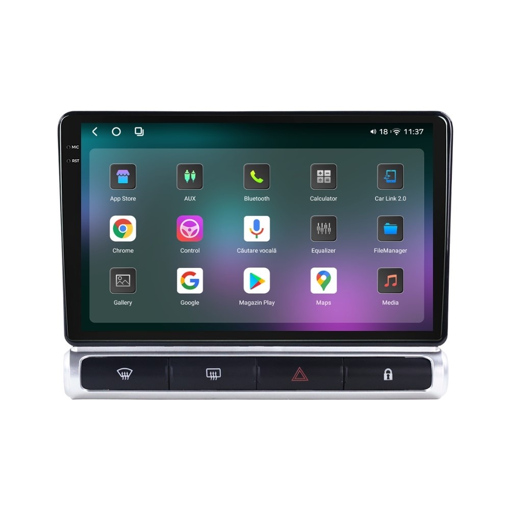 Navigatie dedicata cu Android Citroen C3 III 2016 - 2024, 12GB RAM, Radio GPS Dual Zone, Display 2K QLED 9.5