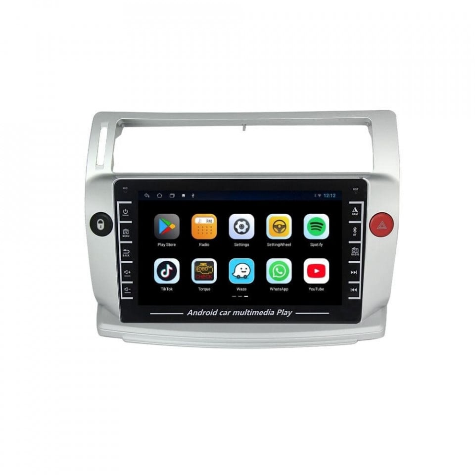 Navigatie dedicata cu Android Citroen C4 I 2004 - 2009, 1GB RAM, Radio GPS Dual Zone, Display HD IPS 8