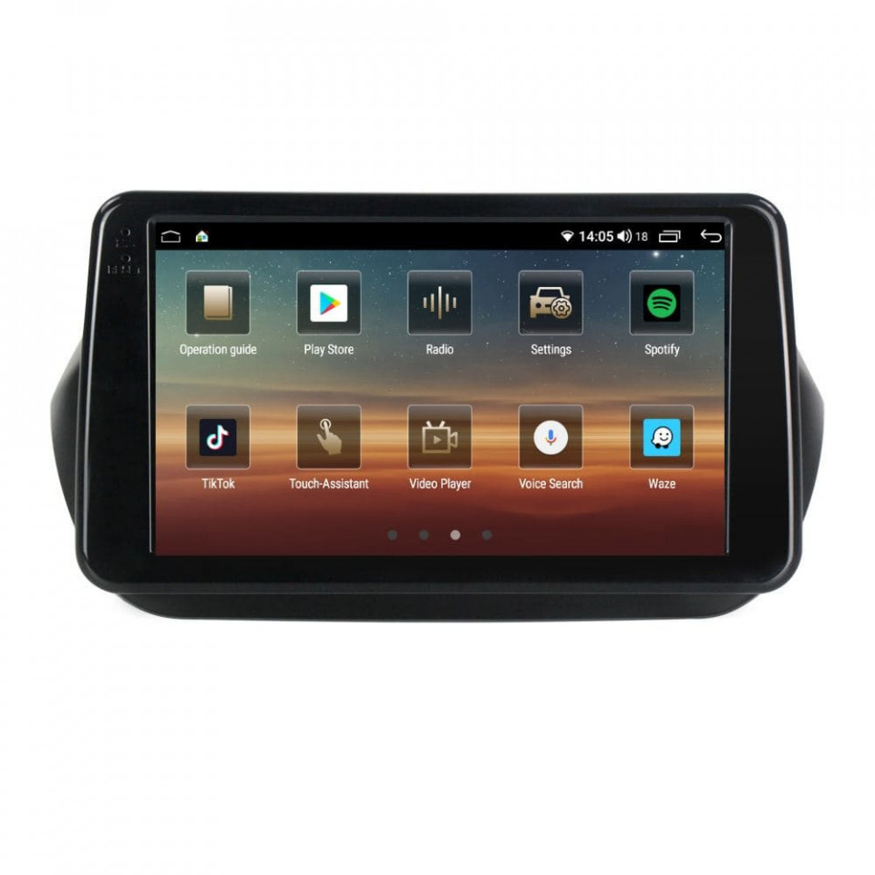 Navigatie dedicata cu Android Citroen Nemo 2008 - 2018, 6GB RAM, Radio GPS Dual Zone, Display HD QLED 9