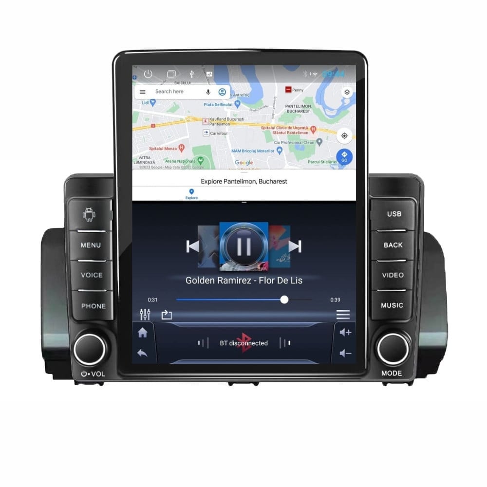 Navigatie dedicata cu Android Dacia Logan III dupa 2021, 2GB RAM, Radio GPS Dual Zone, Touchscreen IPS 9.7