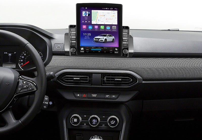 Navigatie dedicata cu Android Dacia Logan III dupa 2021, 8GB RAM, Radio GPS Dual Zone, Touchscreen IPS 9.7