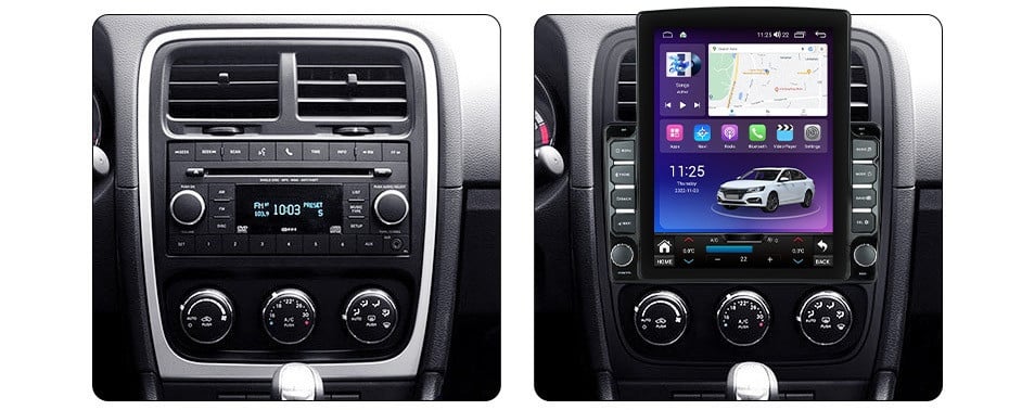 Navigatie dedicata cu Android Dodge Caliber 2010 - 2012, 4GB RAM, Radio GPS Dual Zone, Touchscreen IPS 9.7