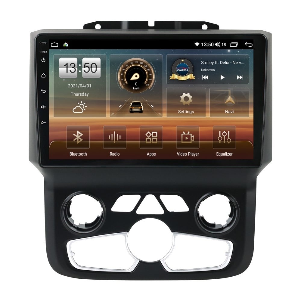 Navigatie dedicata cu Android Dodge RAM 2013 - 2018, clima automata, 4GB RAM, Radio GPS Dual Zone, Display HD QLED 9