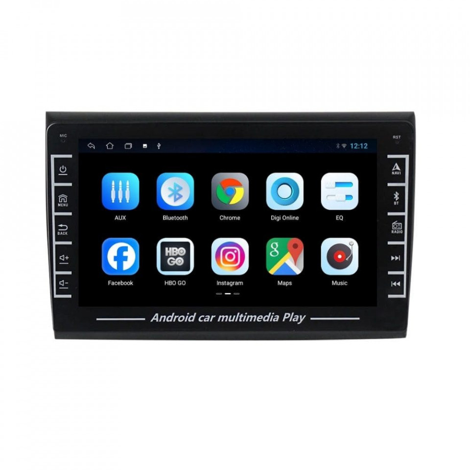 Navigatie dedicata cu Android Fiat Bravo 2007 - 2016, 1GB RAM, Radio GPS Dual Zone, Display HD IPS 8